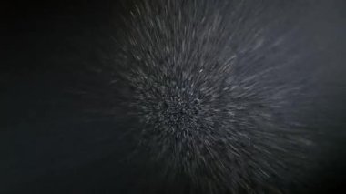 Bir ışık demetinde çok ağır sis