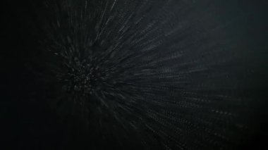 Bir ışık demetinde çok ağır sis