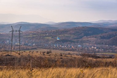 Karpat Dağları 'nda sonbahar manzarası