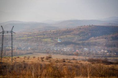 Karpat Dağları 'nda sonbahar manzarası