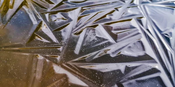 Gelo Texturizado Superfície Lago — Fotografia de Stock