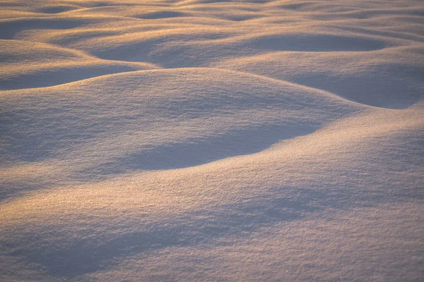 Texturierter Flauschiger Schnee Den Karpaten Bei Sonnenuntergang — Stockfoto