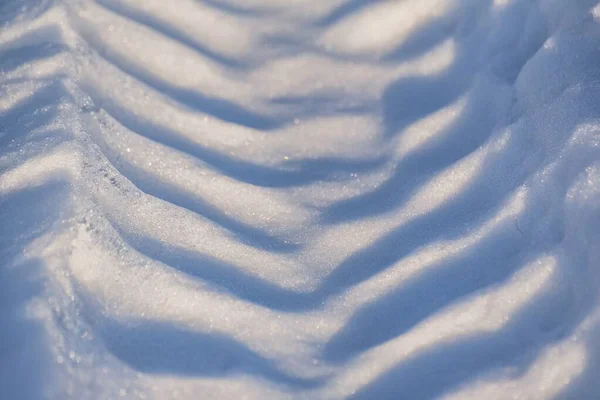 Getextureerde Pluizige Sneeuw Karpaten Bij Zonsondergang — Stockfoto