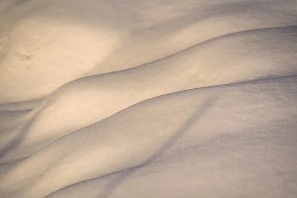 Textured Fluffy Snow Carpathians Sunset — Stock Photo, Image