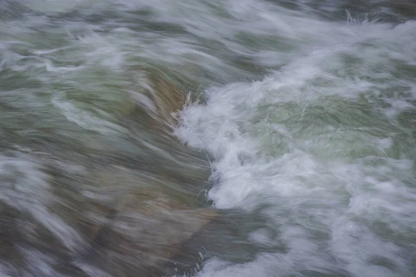 春山林中的风暴河 — 图库照片