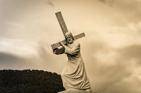 Krajina Uctívacího Kříže Ježíšem Venkově — Stock fotografie