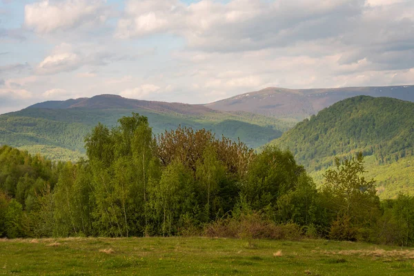 Paysage Printanier Des Hautes Terres Rurales — Photo