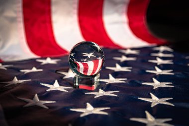 Arka plan için Amerikan bayrağının tanınabilir parçaları