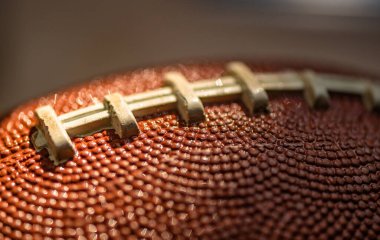 Arka plan olarak Amerikan futbol topu dokusu