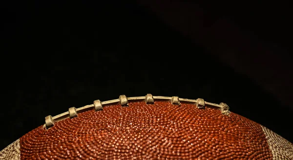 Futebol Americano Bola Textura Como Fundo — Fotografia de Stock