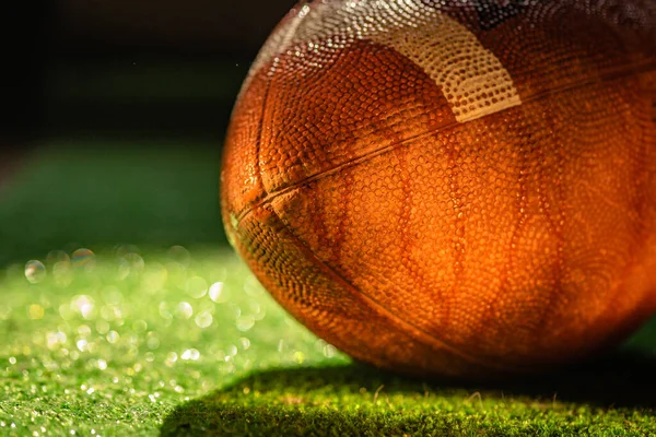 American football ball texture as background