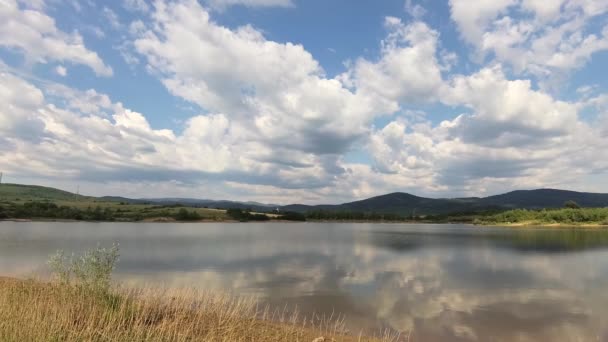 Tájkép Előtt Nyári Vihar — Stock videók