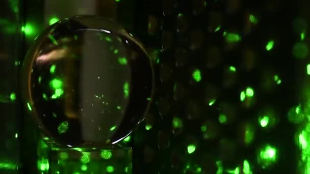 Абстрактний Фон Грає Лазерне Світло Кристалічний — стокове відео