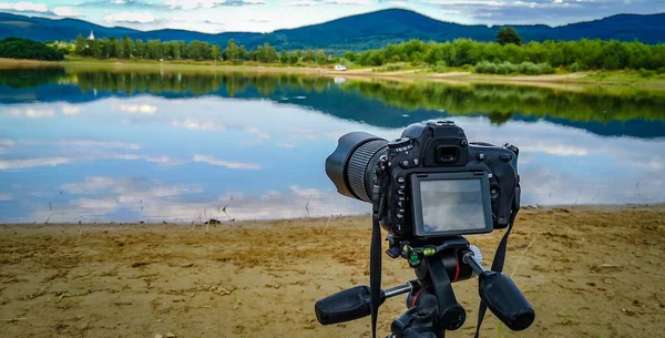 Shooting Landscape Mountain Lake — Foto de Stock