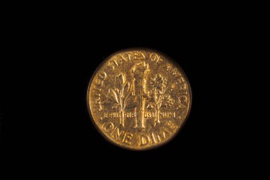 1965 Amerikan bozuk parasının tersi.