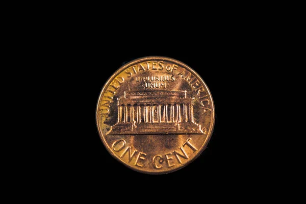 Reverse 1981 American One Cent Coin — ストック写真