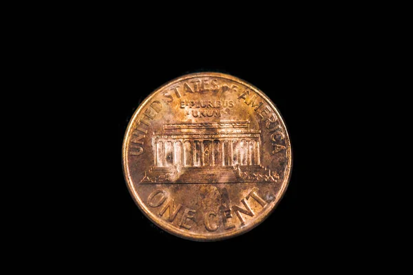 Reverse 1997 American One Cent Coin — Fotografie, imagine de stoc