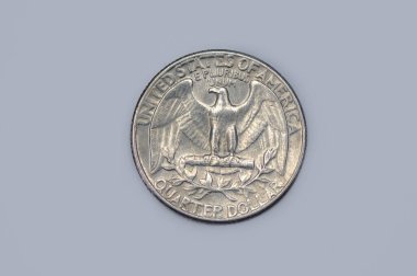 Reverse of a 1967 American quarter dollar coin