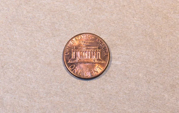 Reverse 2008 American One Cent Coin — стоковое фото