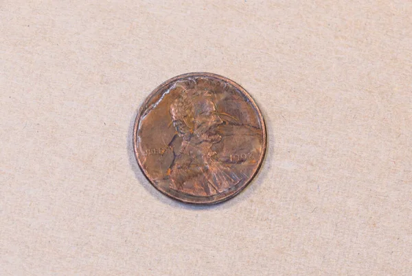 Obverse 1993 American One Cent Coin — Fotografia de Stock