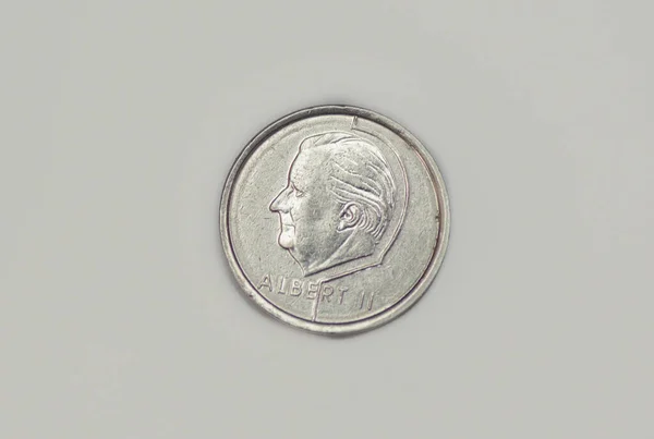 Obverse 1996 Belgian One Franc Coin — 스톡 사진