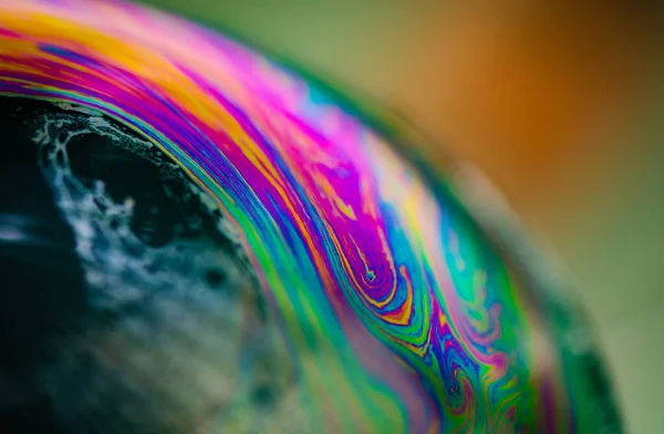 Texture Rainbow Soap Bubble Background — Φωτογραφία Αρχείου