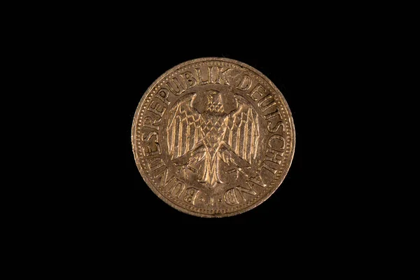 Obverse 1971 German Mark Coin — стокове фото