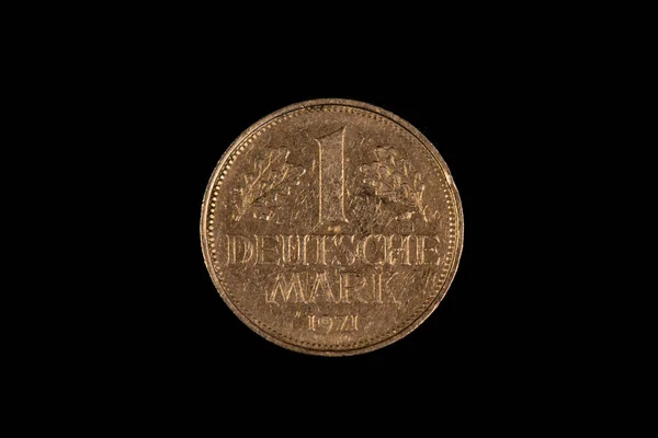 Reverse 1971 German Mark Coin — Φωτογραφία Αρχείου