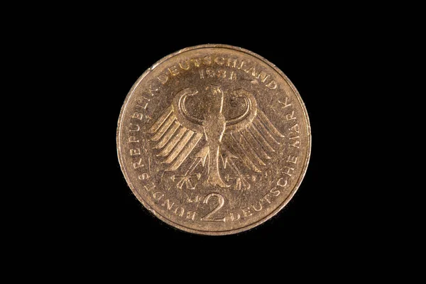 Reverse 1979 German Mark Coin — 图库照片