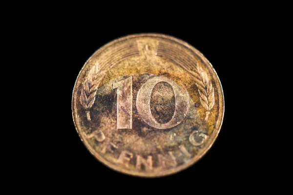 Reverse 1992 German Pfenning Coin — ストック写真