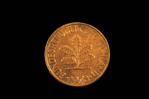 Obverse 1978 German Pfenning Coin — 스톡 사진