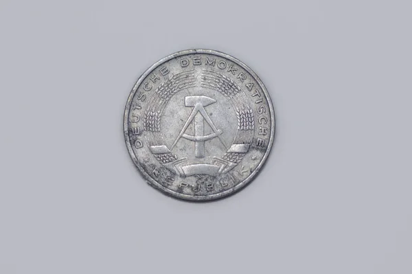 Obverse 1965 German Pfennig Coin — Stockfoto