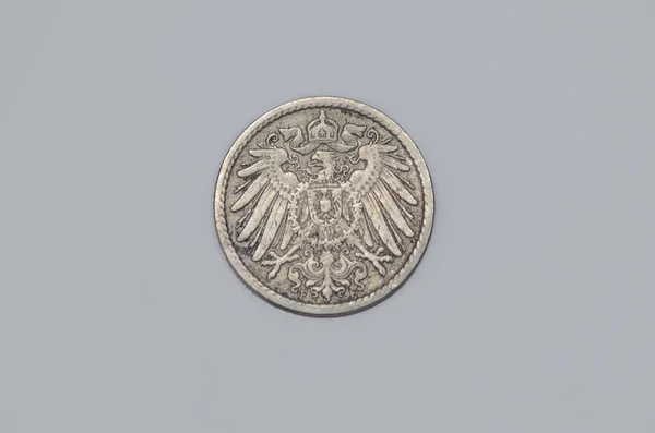 Obverse 1903 German Pfennig Coin — стоковое фото