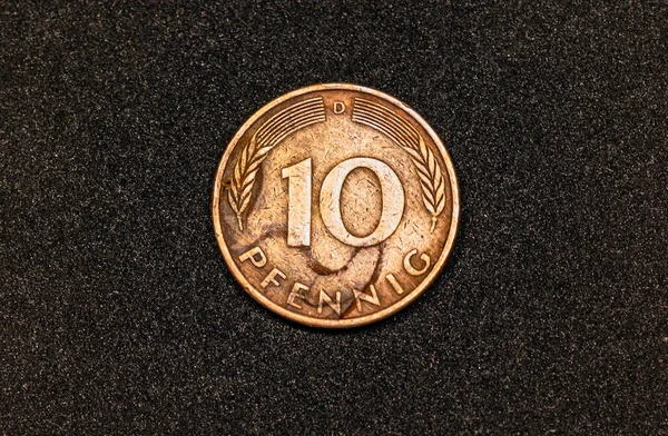 Reverse 1972 German Pfennig Coin — Φωτογραφία Αρχείου