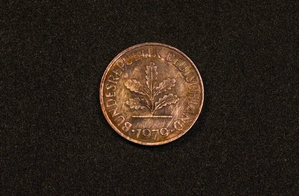 Obverse 1979 German Pfennig Coin — Φωτογραφία Αρχείου