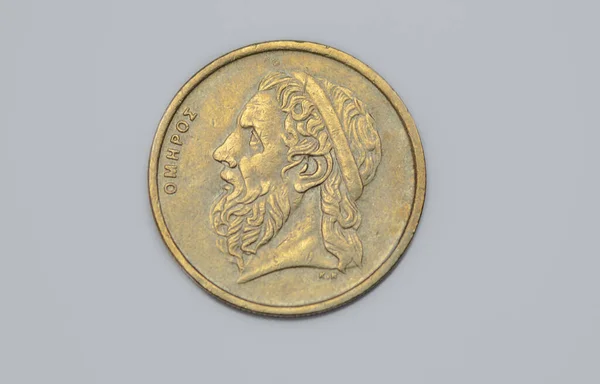 Obverse 1990 Greek Drachma Coin — Foto de Stock