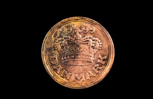 Obverse 1999 Danish Coin Ore — Φωτογραφία Αρχείου