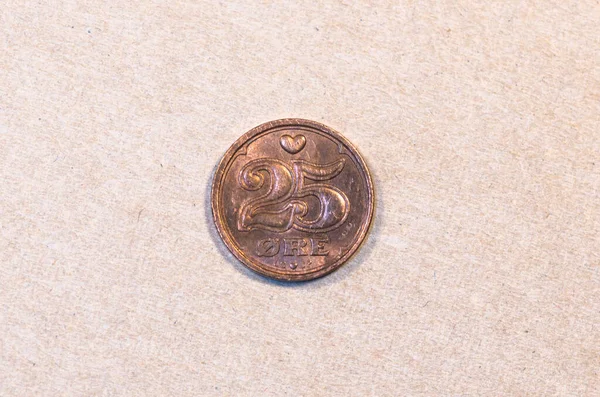 Reverse 1993 Danish Ore Coin — Foto Stock