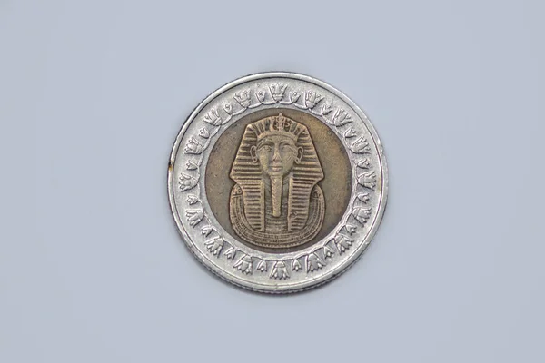 Obverse Egyptian Pound Coin — 图库照片