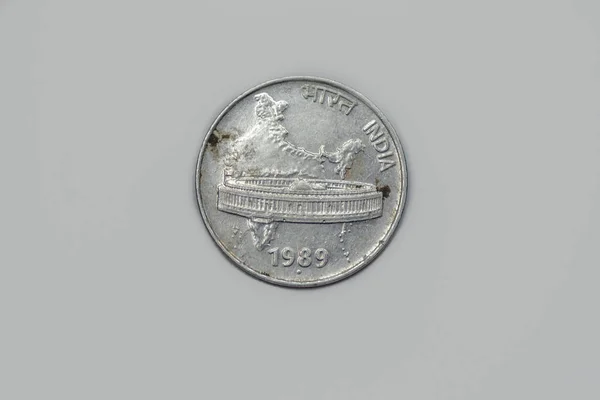 Obverse 1989 Indian Paisa Coin — 图库照片