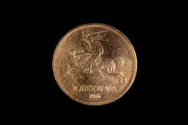 Reverse 1936 Lithuanian Litas Coin — Zdjęcie stockowe