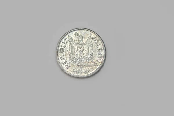 Обратная Сторона Монеты Бани Молдове 1993 Года — стоковое фото