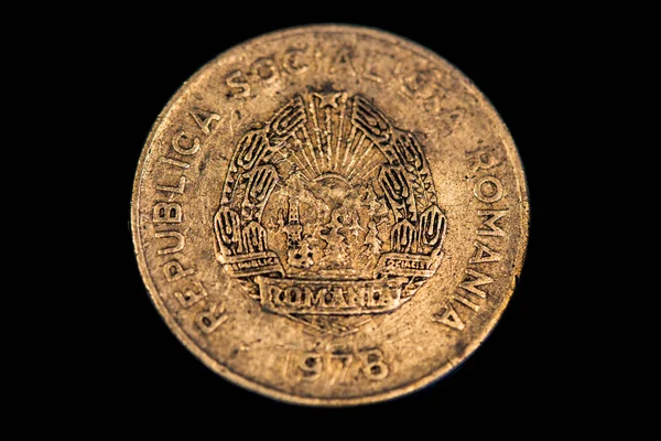 Obverse Romanian Lei Coin 1978 — Fotografie, imagine de stoc