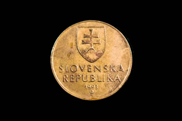 Reverse 1993 Slovenian One Kroon Coin — Zdjęcie stockowe