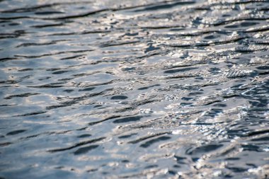 Texture pattern of light on the waves of a mountain river