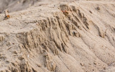 Texture cut sand deposits for background