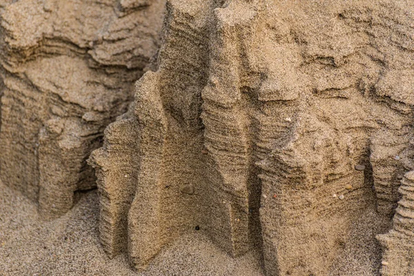 Texture Cut Sand Deposits Background — 스톡 사진