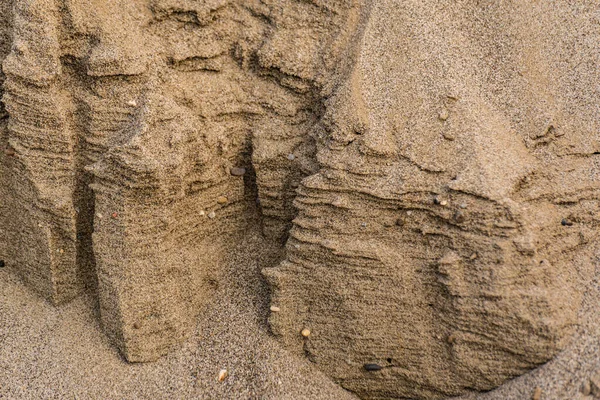 Texture Cut Sand Deposits Background — Photo