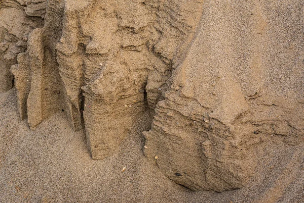 Texture Cut Sand Deposits Background — Stok fotoğraf
