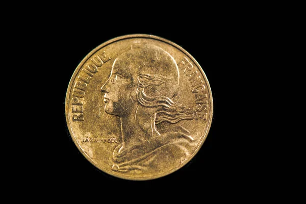 Obverse 1981 French Centime Coin — Zdjęcie stockowe